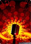 Microphone in party light